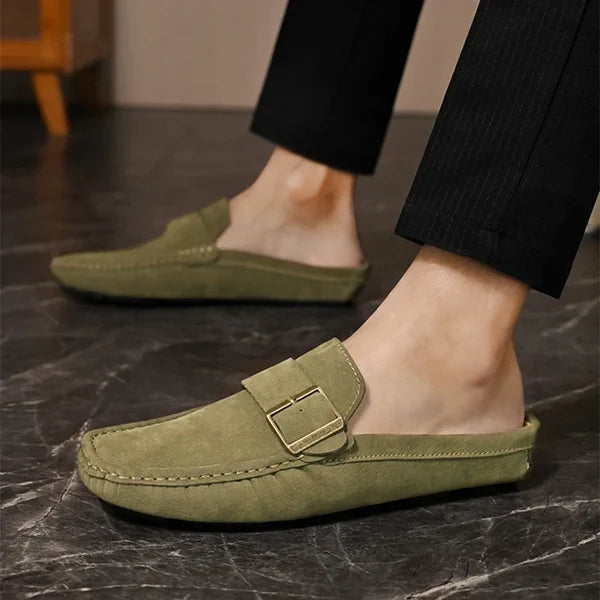 Isella | Mules Mocasín con Hebilla