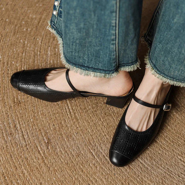 Eliane | Mules Mary Jane con Tacón