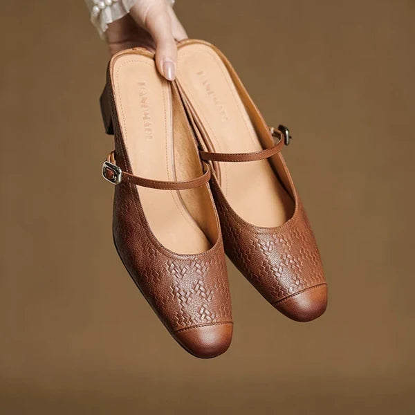 Eliane | Mules Mary Jane con Tacón