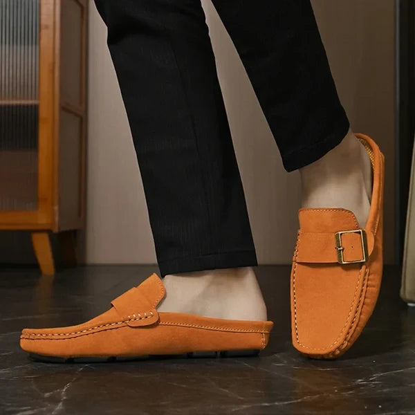Isella | Mules Mocasín con Hebilla
