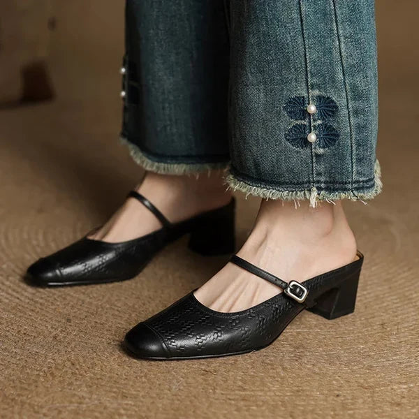 Eliane | Mules Mary Jane con Tacón