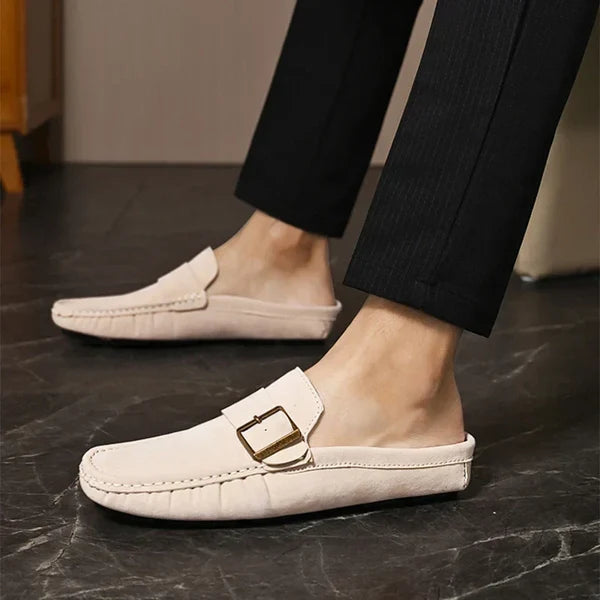 Isella | Mules Mocasín con Hebilla