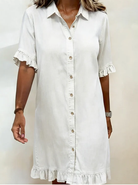 Angelica | Vestido Vaquero de Corte Relajado