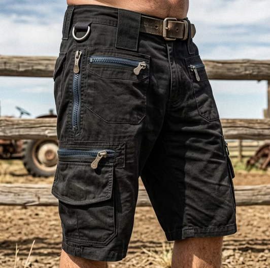 Stones | Bermudas Cargo Resistentes para Hombre + Cinturón de Regalo