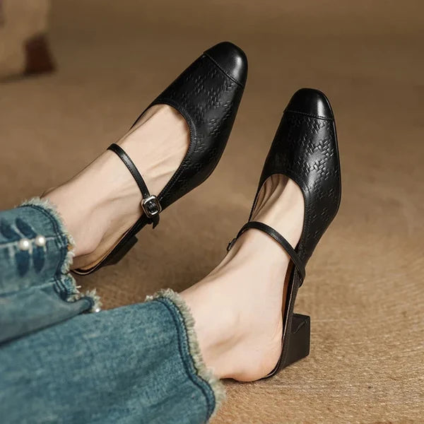 Eliane | Mules Mary Jane con Tacón