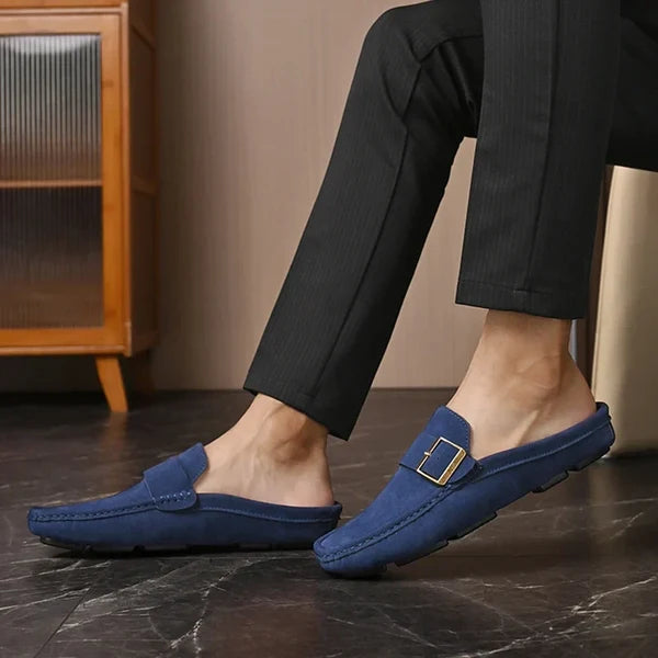 Isella | Mules Mocasín con Hebilla
