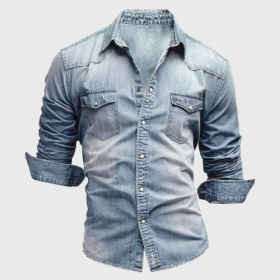 Nico Morris™ Camisa vaquera casual de manga larga