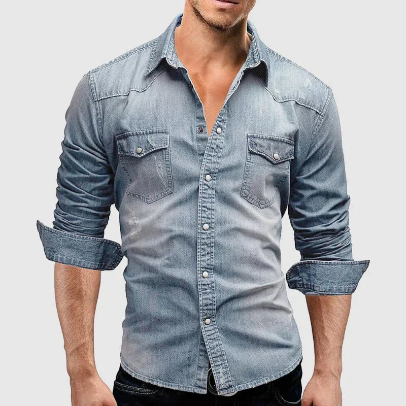 Nico Morris™ Camisa vaquera casual de manga larga
