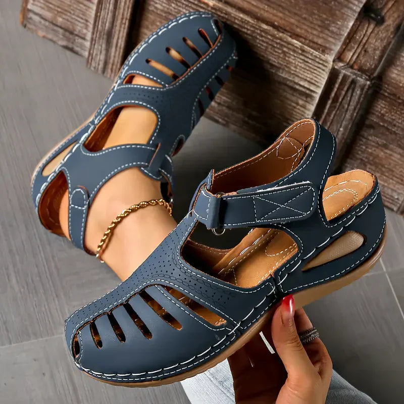 Marianna - Sandalias ortopédicas de piel para mujer