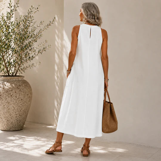 Megan | Vestido Largo Ligero + Bolso de Regalo