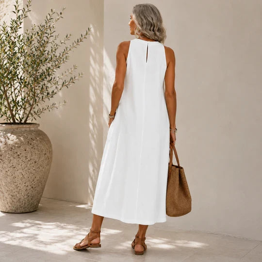 Megan | Vestido Largo Ligero + Bolso de Regalo