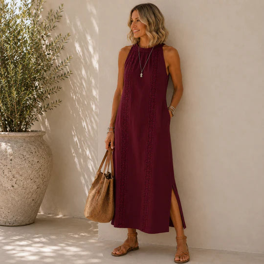 Megan | Vestido Largo Ligero + Bolso de Regalo