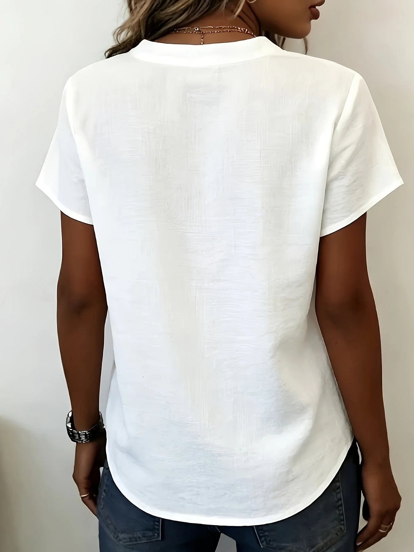 Sarika | Blusa de Manga Corta con Botones