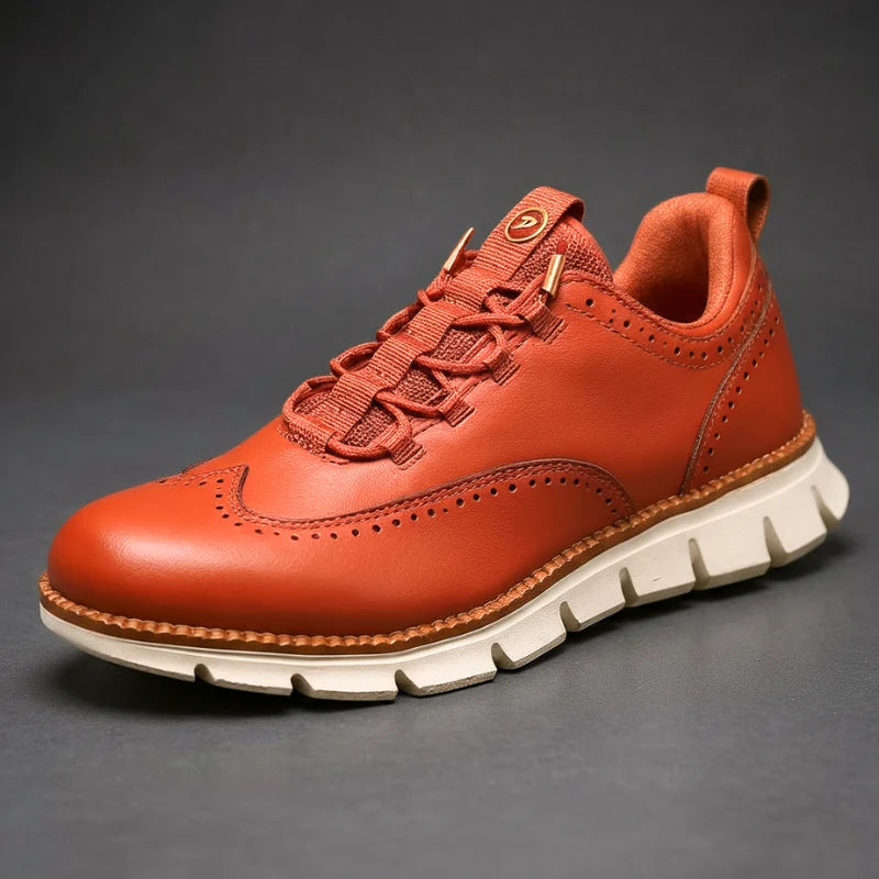 Hendriksen | Zapatillas de Piel con Diseño Brogue para Hombre