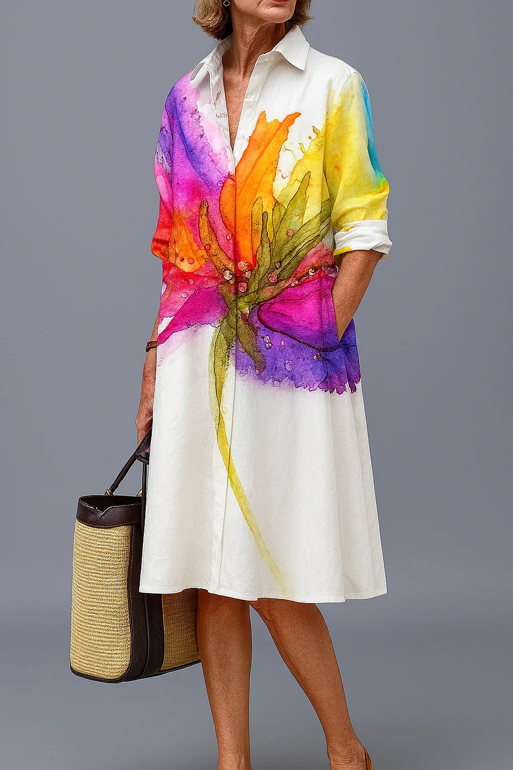 Lydia | Vestido Midi Elegante y Cómodo