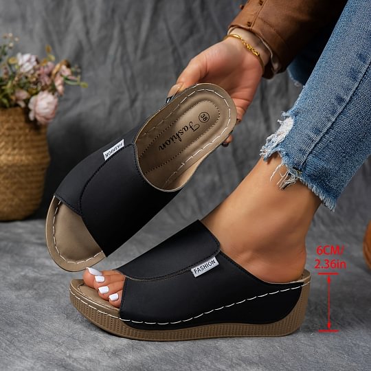 Merilyn | Sandalias Cómodas de Piel con Suela Gruesa y Apoyo del Arco Plantar