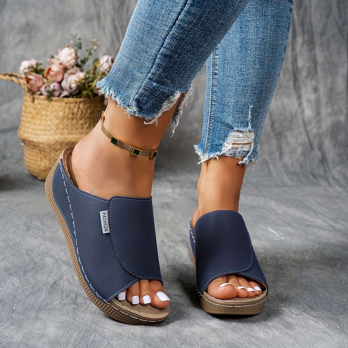Merilyn | Sandalias Cómodas de Piel con Suela Gruesa y Apoyo del Arco Plantar