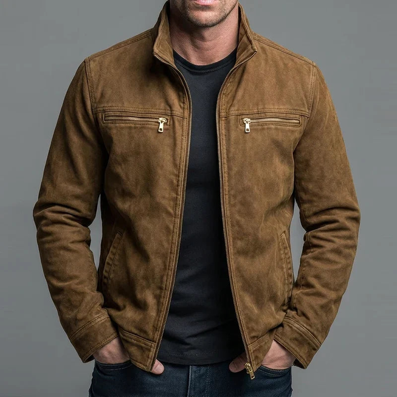 Nereo | Chaqueta Vintage de Algodón con Cremallera