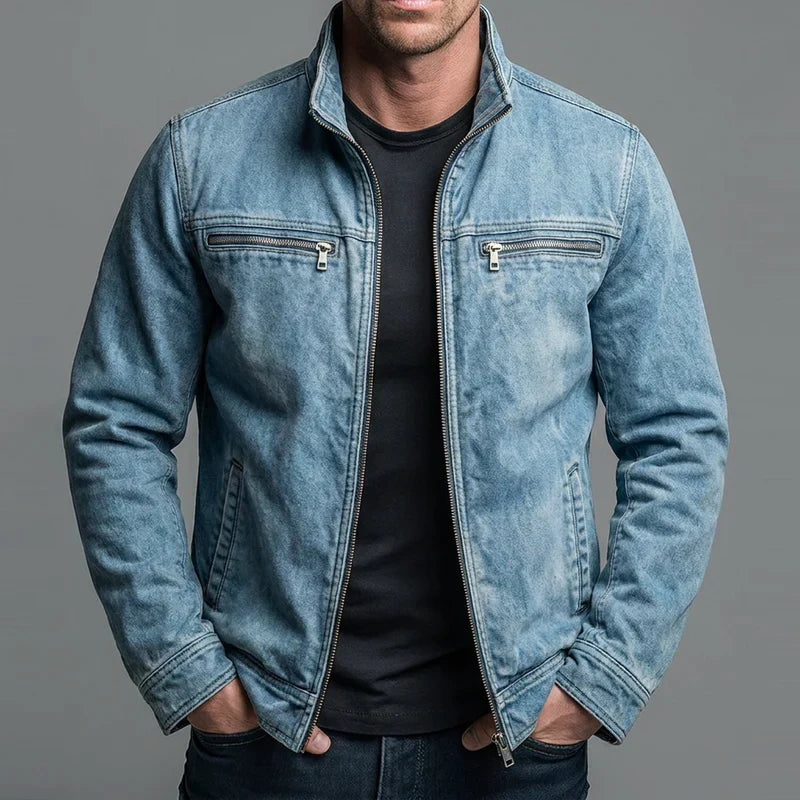 Nereo | Chaqueta Vintage de Algodón con Cremallera
