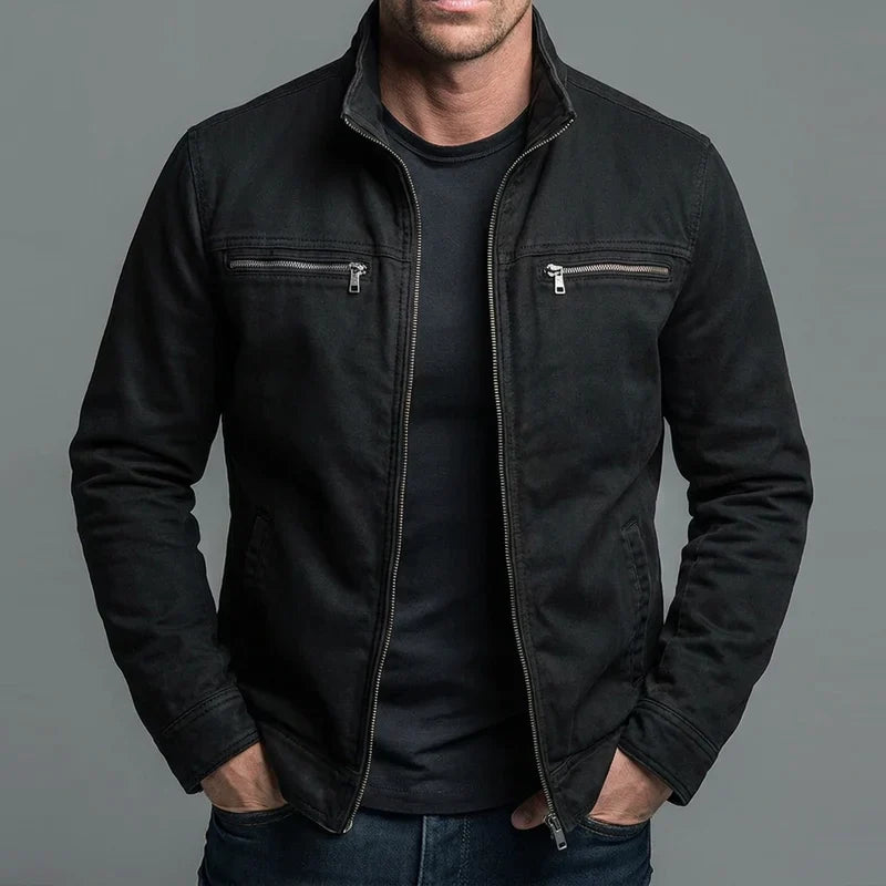 Nereo | Chaqueta Vintage de Algodón con Cremallera