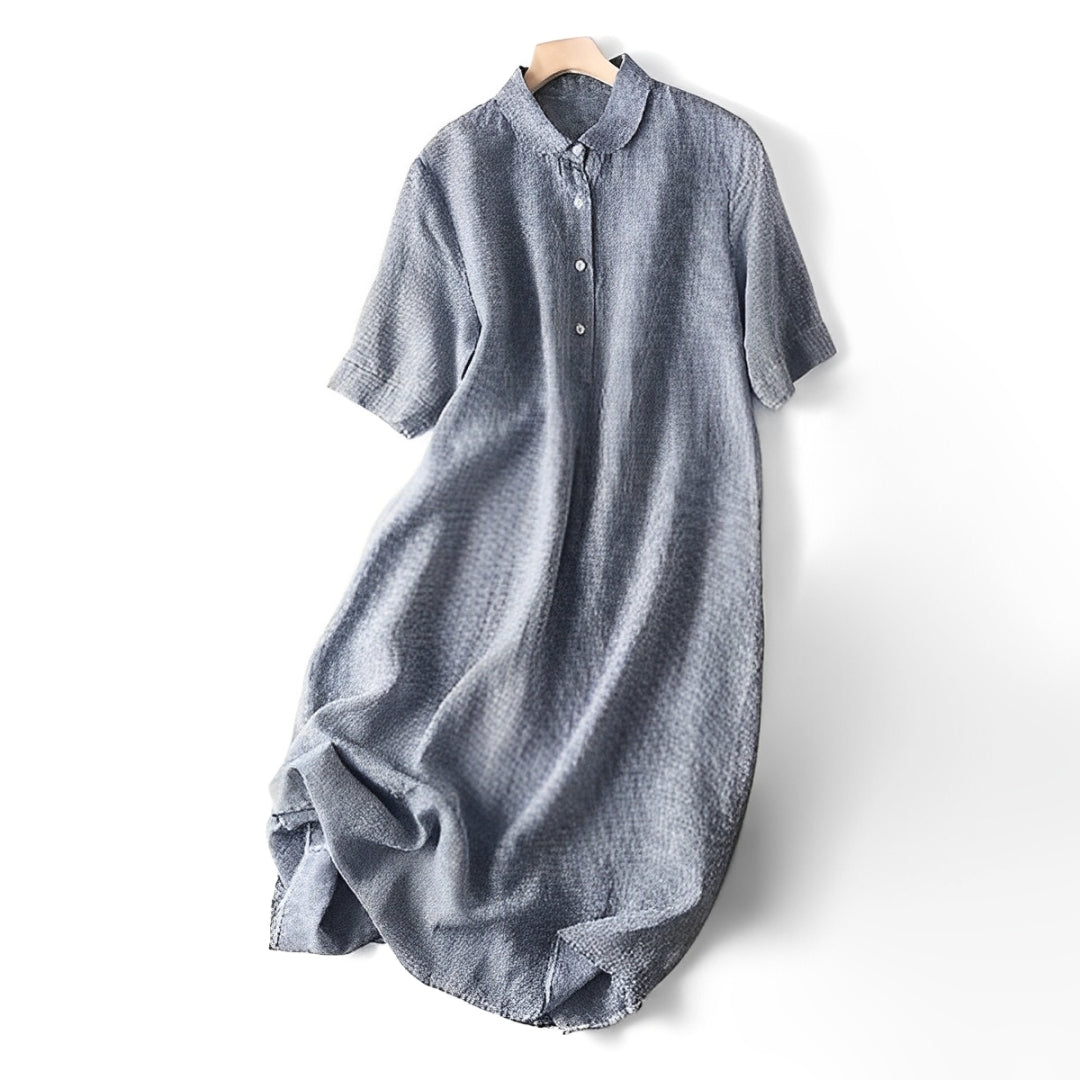 Paloma™ Vestido Camisero de Lino