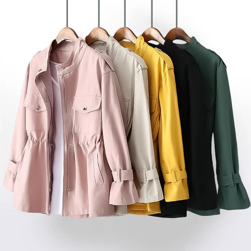 Elisa | Gabardina Ligera con Cintura Ajustable