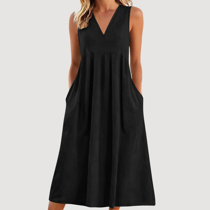 Milanie | Vestido Midi Sin Mangas