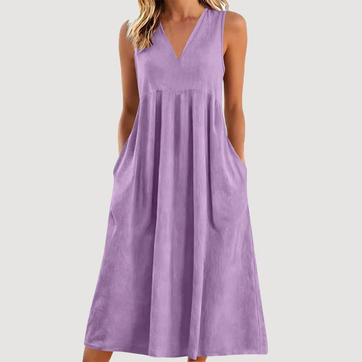 Milanie | Vestido Midi Sin Mangas