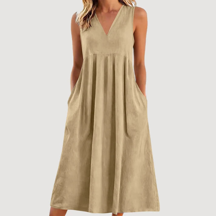 Milanie | Vestido Midi Sin Mangas