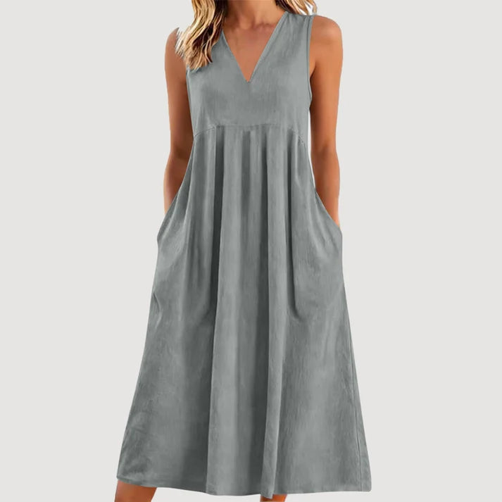Milanie | Vestido Midi Sin Mangas