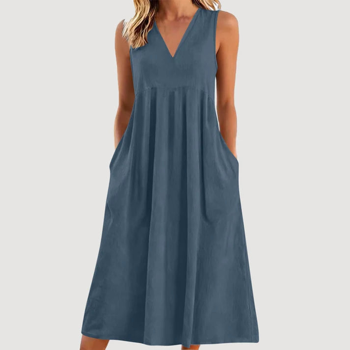 Milanie | Vestido Midi Sin Mangas