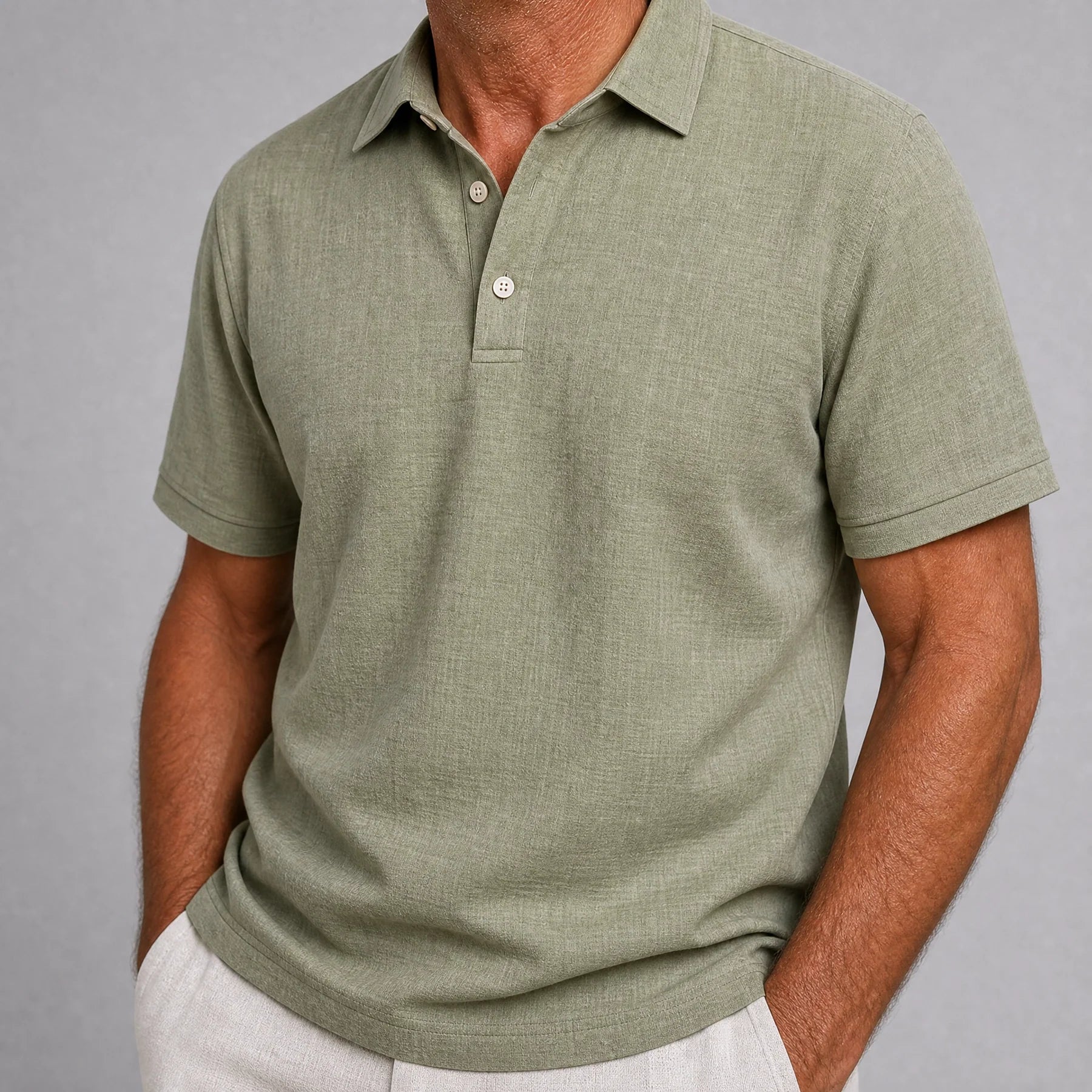 Tristan | Polo Elegante de Lino para Hombre