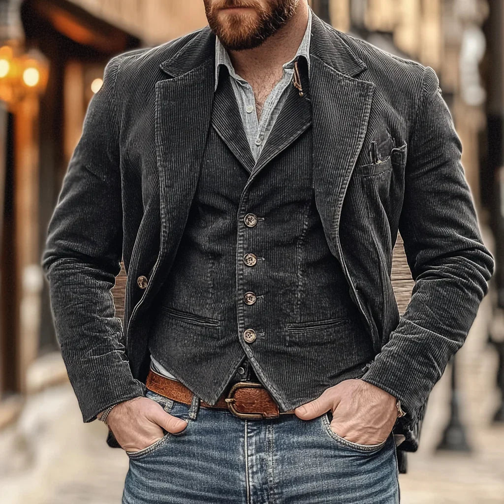Frank | Blazer elegante de pana