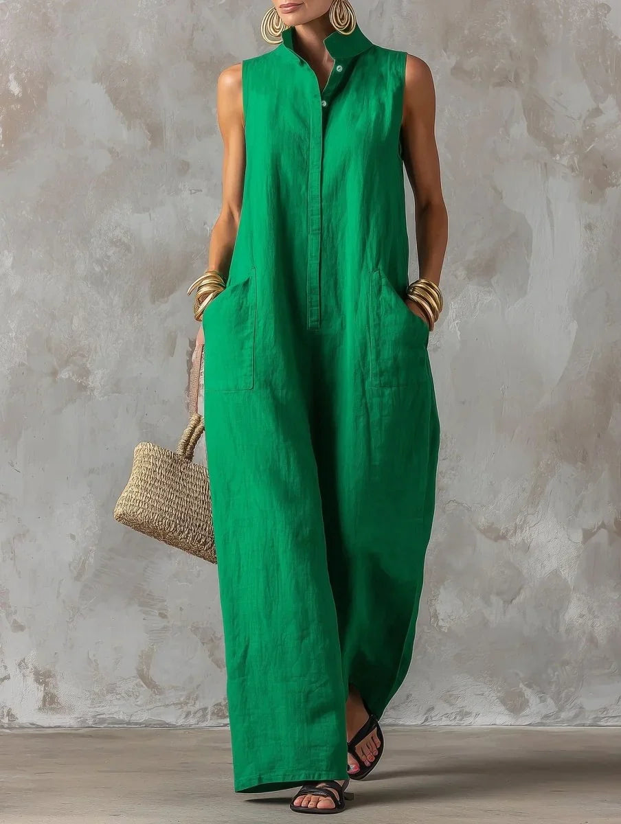 Salea | Mono Elegante sin Mangas + Bolso de Regalo