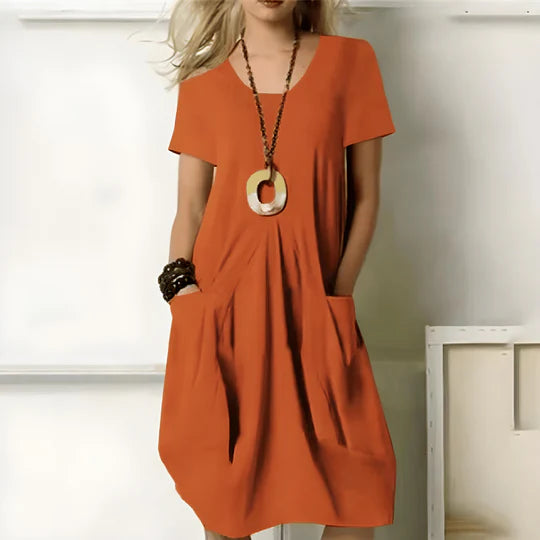 Roxana | Vestido Elegante de Algodón con Efecto Moldeador