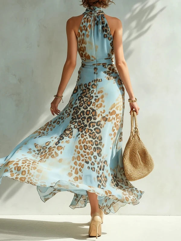 Desirè | Vestido Elegante con Estampado Animal + Bolso de Regalo