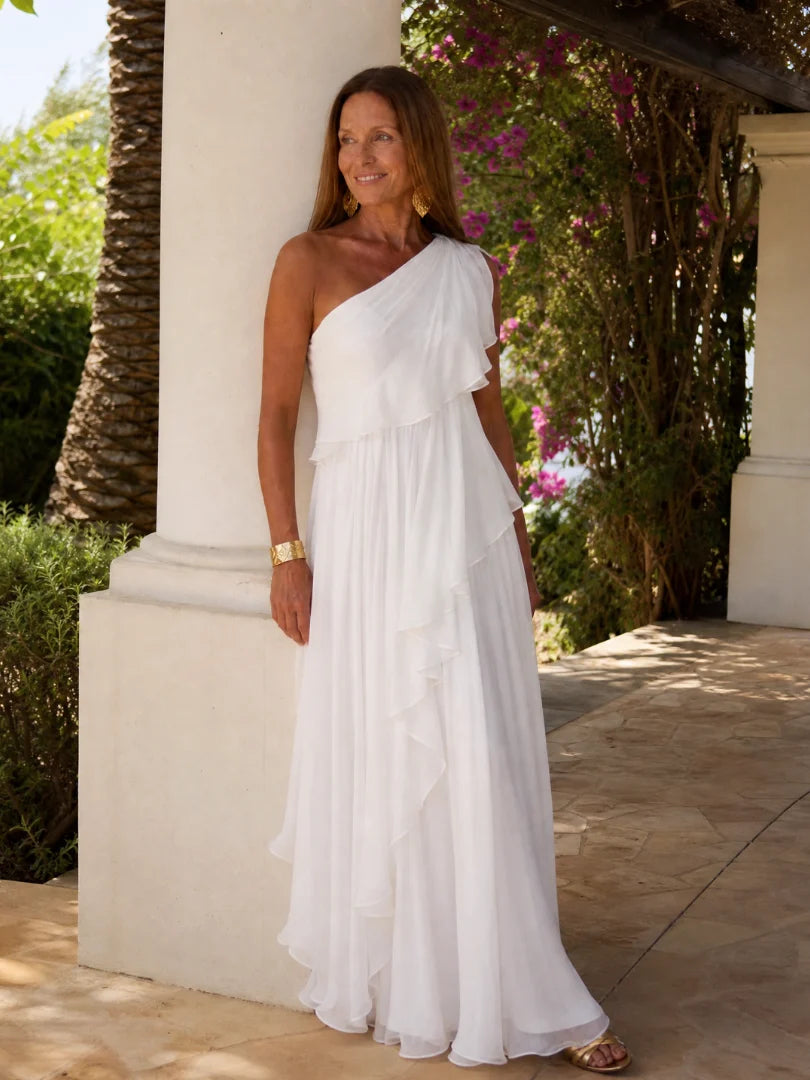 Seyma | Vestido Largo con Volantes