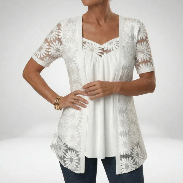 Elizabeth | Blusa Elegante de Encaje