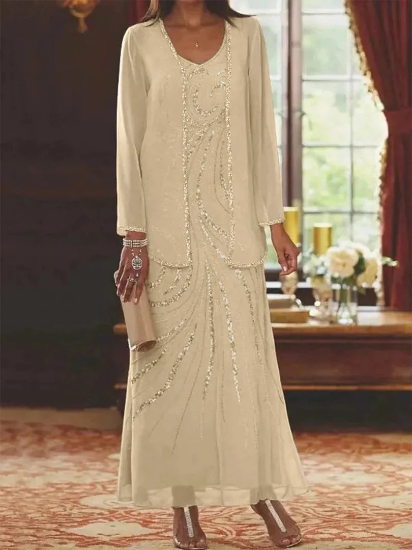 Natascha | Conjunto de Vestido de Gasa
