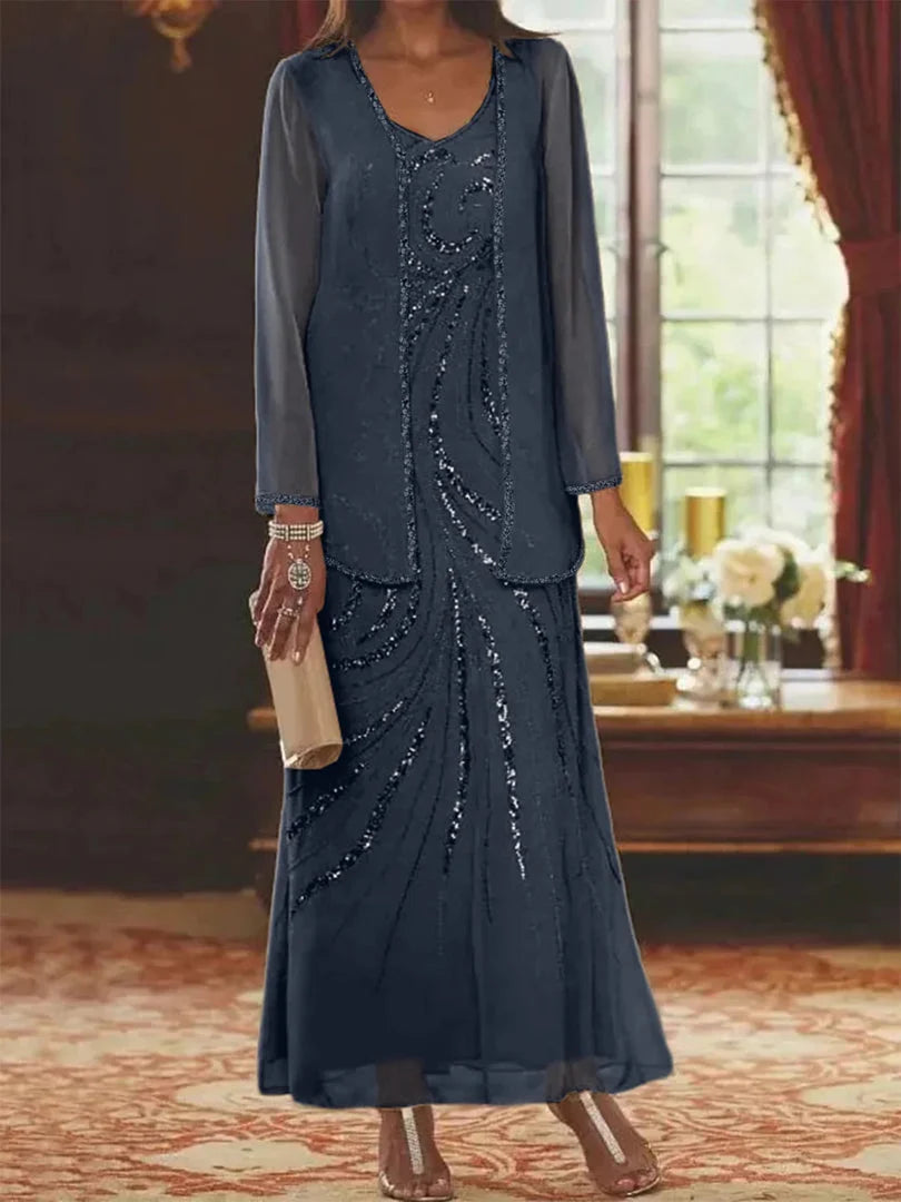 Natascha | Conjunto de Vestido de Gasa