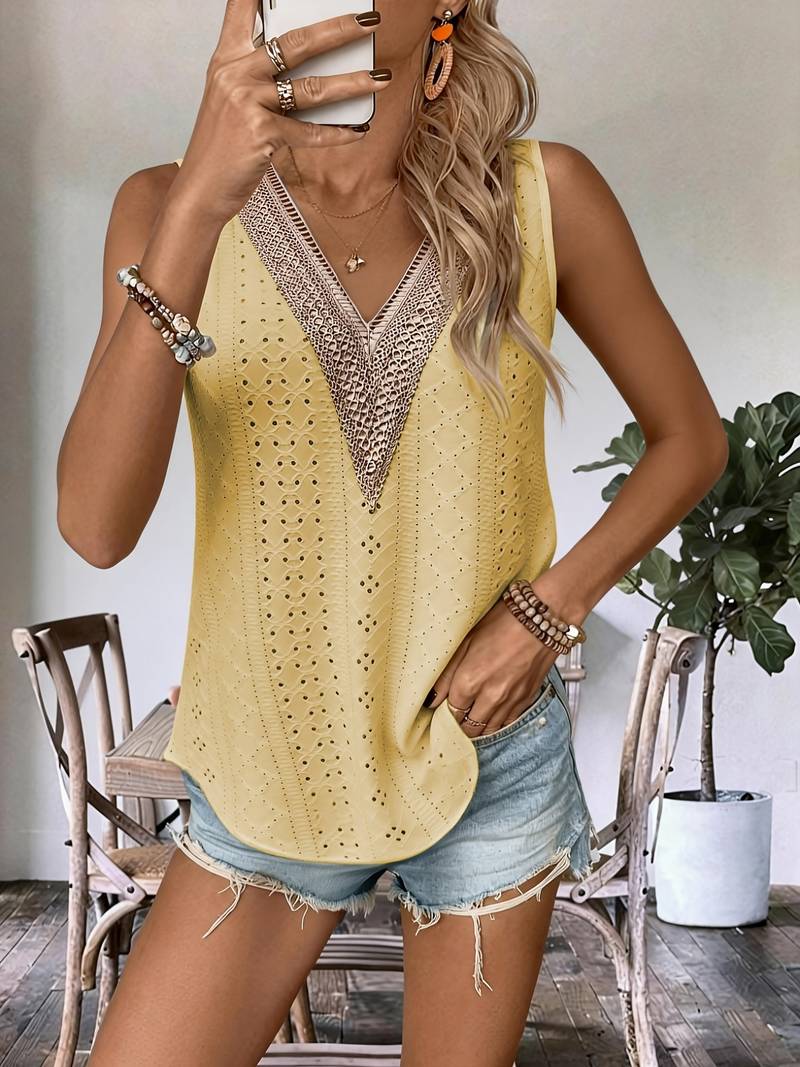 Lavinia | Top Casual de Verano sin Mangas