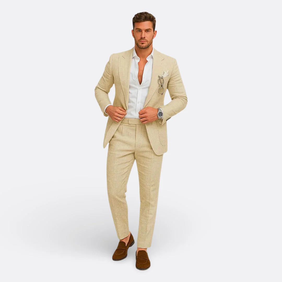 Carlos | Traje Formal de Lino para Hombre