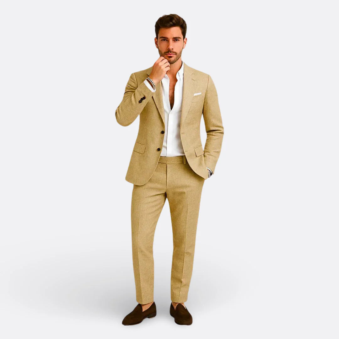 Carlos | Traje Formal de Lino para Hombre