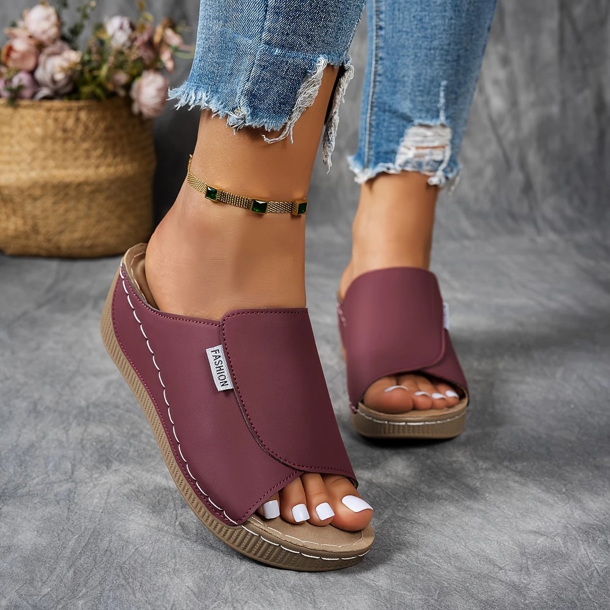 Merilyn | Sandalias Cómodas de Piel con Suela Gruesa y Apoyo del Arco Plantar