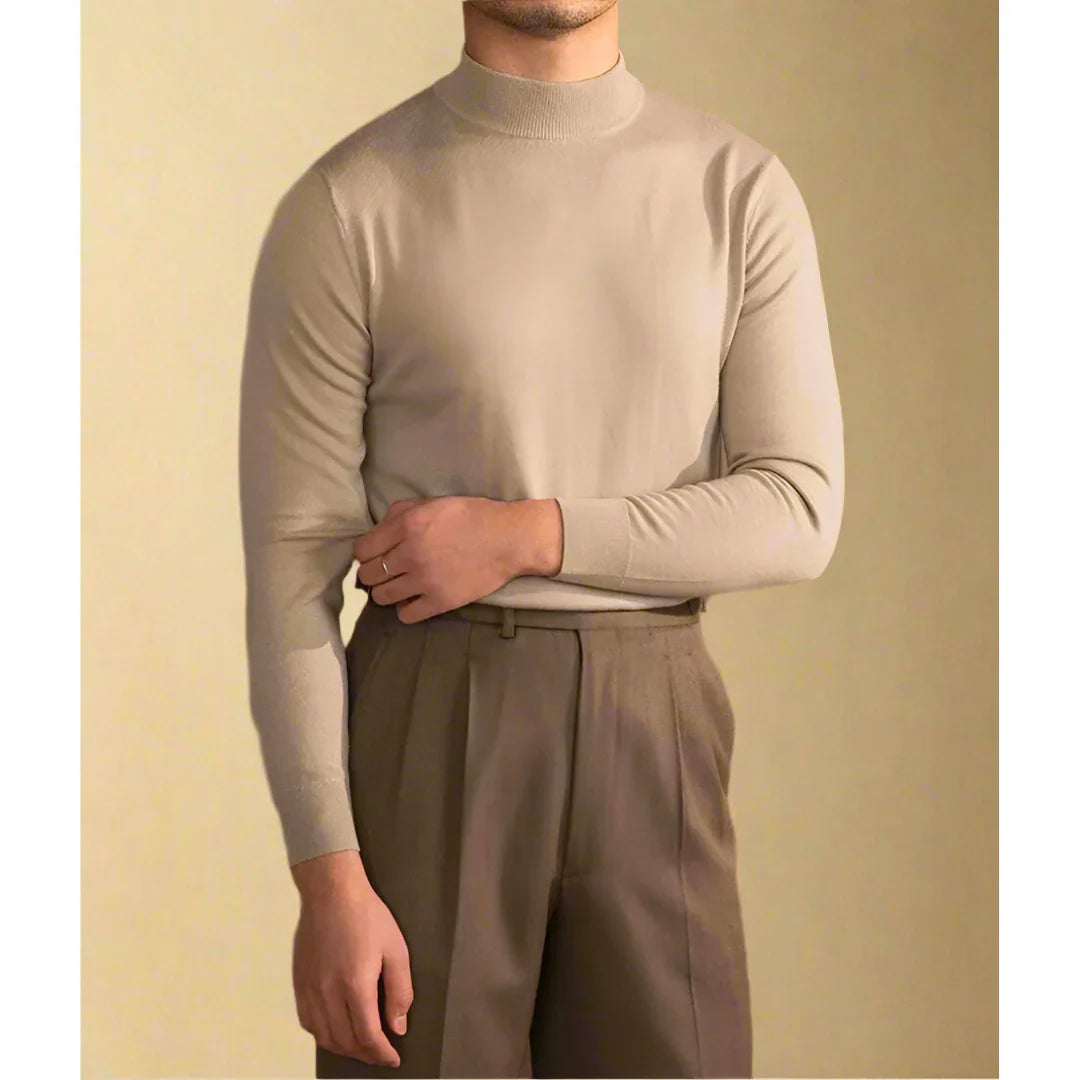 PIERO COSTA™ | Jersey de cuello alto de cachemira