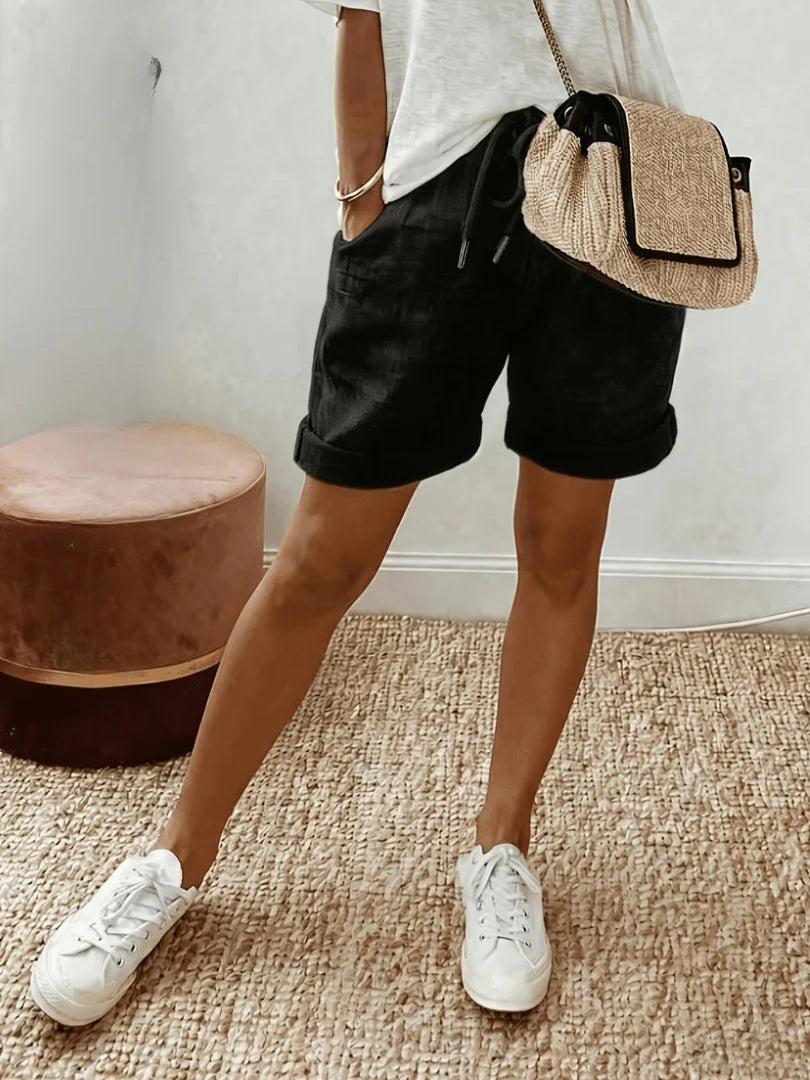 Keely | Bermudas Cómodas de Lino