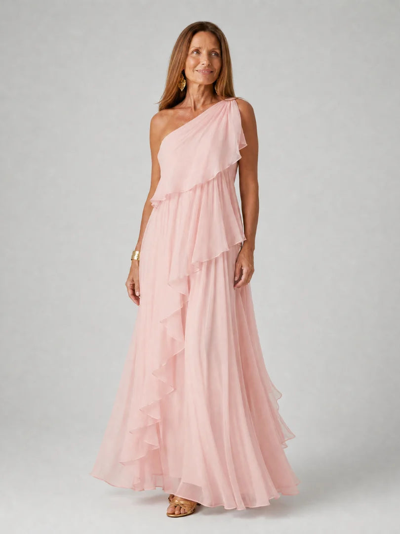 Seyma | Vestido Largo con Volantes