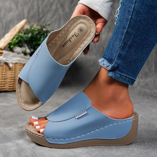 Merilyn | Sandalias Cómodas de Piel con Suela Gruesa y Apoyo del Arco Plantar