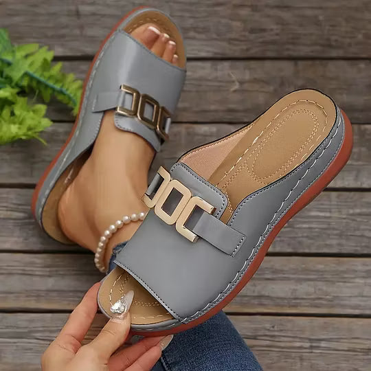 Larissa | Sandalias Cómodas de Cuña para Mujer