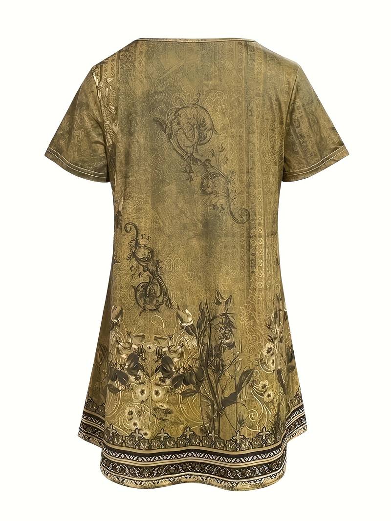 Amena | Camiseta Floral de Corte Holgado